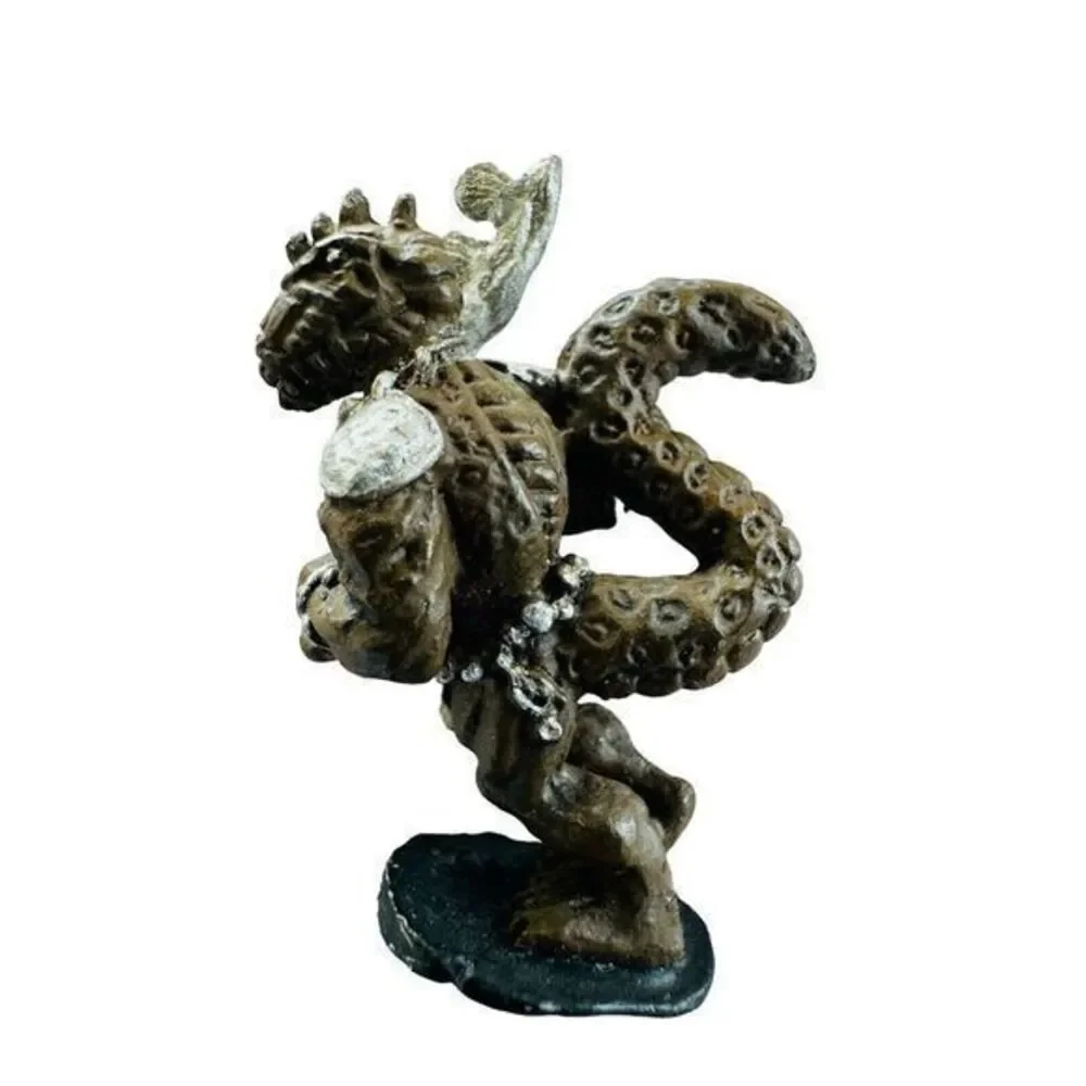 Lizard Man Armor Class 5(4) Miniature Fantasy AD&D 1970's‎ Hand Painted